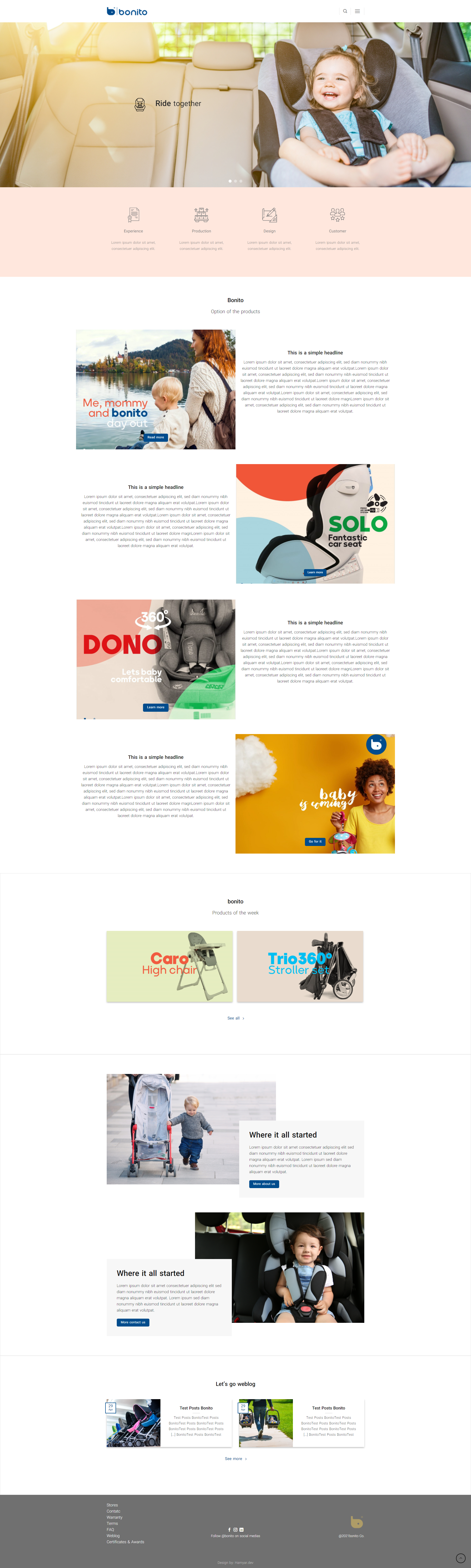 طراحی سایت شرکتی بونیتو